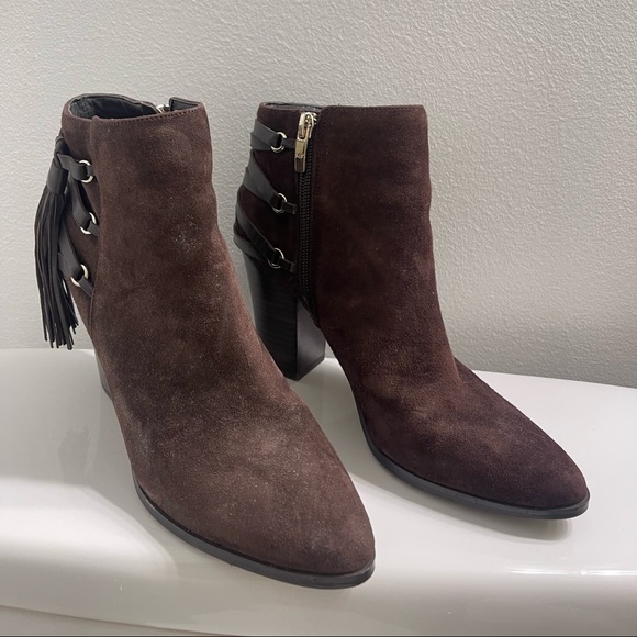 Marc Fisher Booties with Fringe Detail - Picture 7 of 8